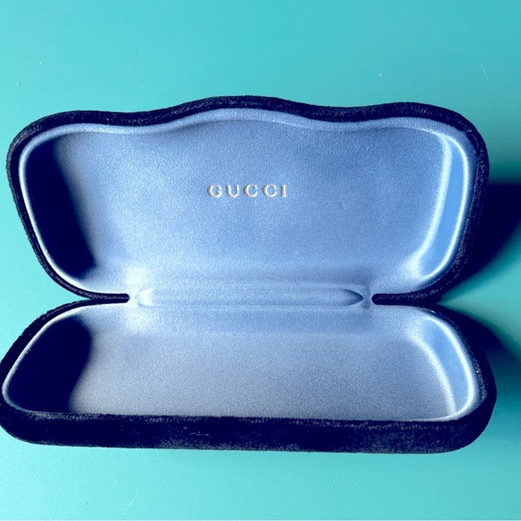 🖤 GUCCI CASE ONLY for Eyeglasses! Black Velvet Authentic! UNISEX New! - Picture 2 of 7